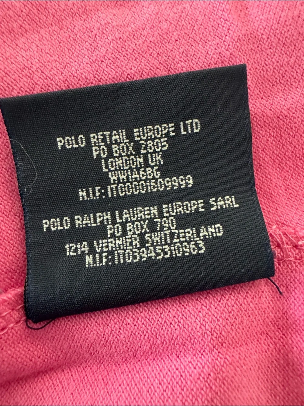 Ralph Lauren Girls Polo Shirt in Bright Pink with Navy Pony